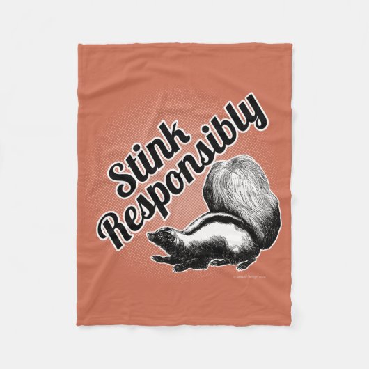 Stink Verantwoordelijk Fleece Deken (Voorkant)