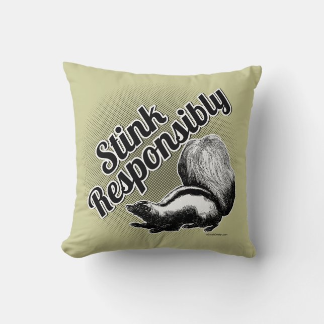 Stink Verantwoordelijk Kussen (Voorkant)