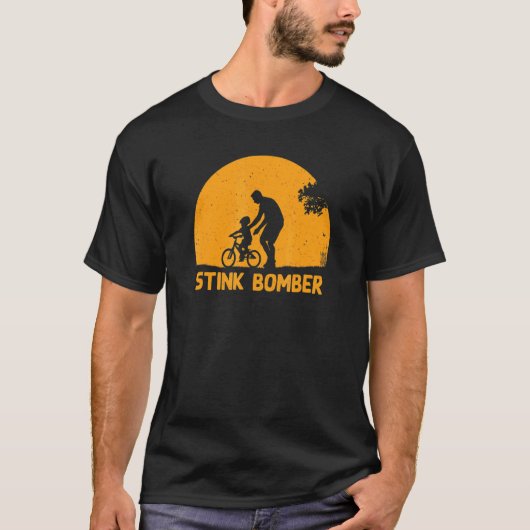 Stinkbom Vader Humor Papa Grappige Grap T-shirt (Voorkant)