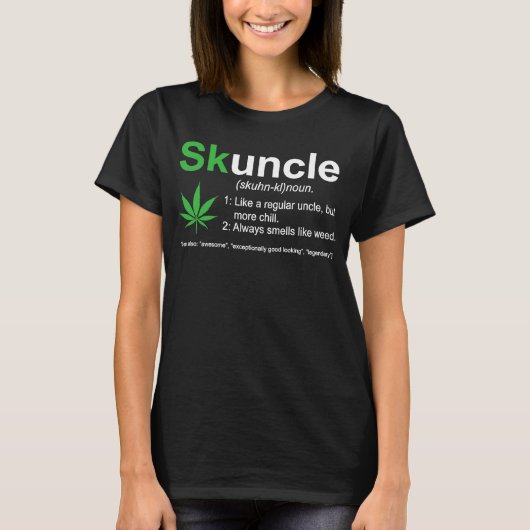 Stinkdier als een gewone oom, maar meer chill t-shirt (Voorkant)