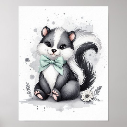 Stinkdier Bos Nursery Muur Kunst Poster (Voorkant)