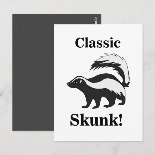 Stinkdier Dier Grappig Briefkaart (Voorkant / Achterkant)
