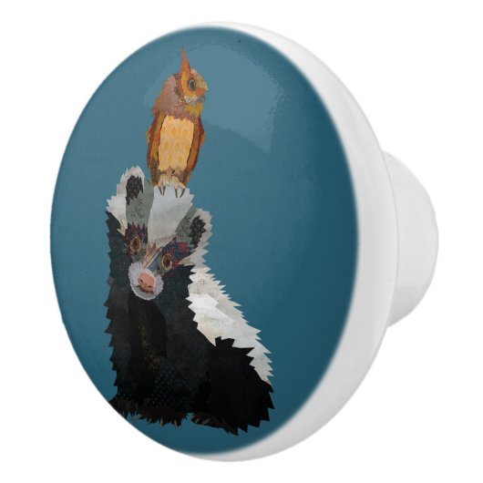 STINKDIER EN UIL KERAMISCHE KNOP (Rechts)