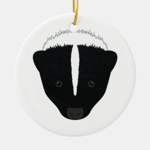 Stinkdier Gezicht Keramisch Ornament