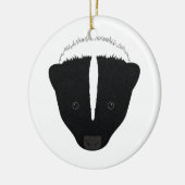 Stinkdier Gezicht Keramisch Ornament (Links)