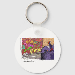 Stinkdier Graffiti Grappige Cartoon Cadeaus & T-sh Sleutelhanger