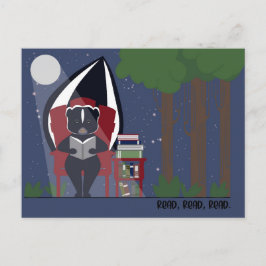 Stinkdier Leest in de Bos Postkaarten Feestdagenkaart