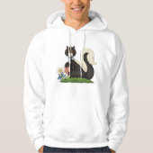Stinkdier met bloemen hoodie (Voorkant)