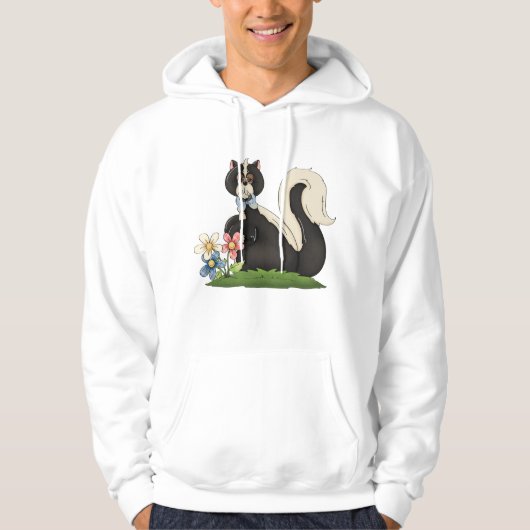 Stinkdier met bloemen hoodie (Voorkant)