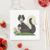 Stinkdier Met Bloemen Servet (Insitu)