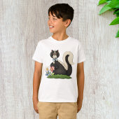 Stinkdier met bloemen t-shirt