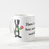 Stinkdier met Gezegde Koffiemok (Voorkant links)