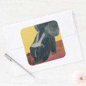 stinkdier vierkante sticker (Envelop)
