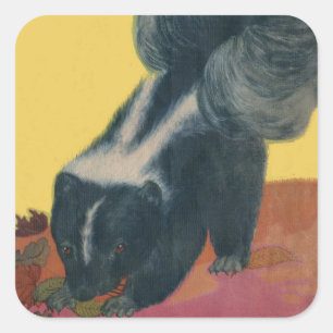 stinkdier vierkante sticker