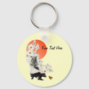Stinkdieren hebben ook tijd nodig om bloemen te ru sleutelhanger