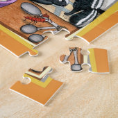 Stinkdieren in de keuken legpuzzel (Zijkant)