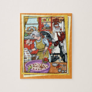 Stinkdieren in de keuken legpuzzel