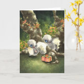 Stinkdieren met een Cadeau Kaart (Gele Bloem)