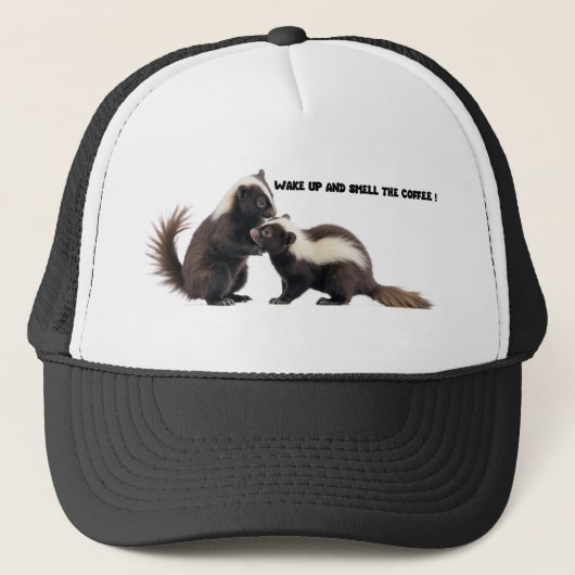 stinkdierenhoed trucker pet (Voorkant)