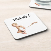 Stinkefy!-kurk onderzetter (Linkerzijde)