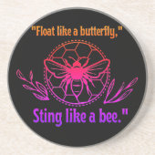 STINKEN ALS EEN BIJENQUOTE ZANDSTEEN ONDERZETTER (Voorkant)