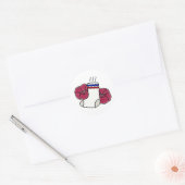 Stinkend // Sock Stickers. Ronde Sticker (Envelop)