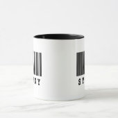stinkende barcode ontwerp mok (Midden)