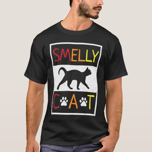 Stinkende Kat Schattig Kitten En Kat T-shirt (Voorkant)