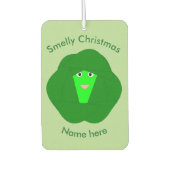 Stinkende kerst Brussels Sprout Luchtverfrisser (Voorkant)