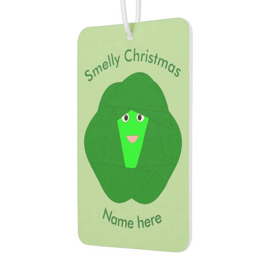 Stinkende kerst Brussels Sprout Luchtverfrisser (Links)