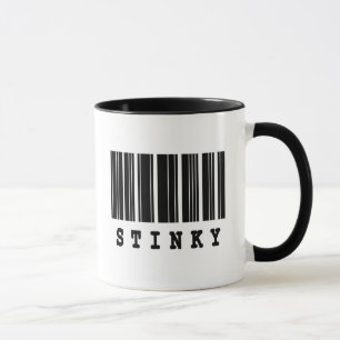 stinkende streepjescode-ontwerp mok