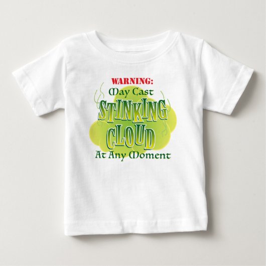 Stinkende Wolk Baby T-Shirt (Voorkant)