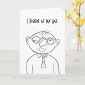 Stinkeye oude man verjaardagskaart kaart (Gele Bloem)