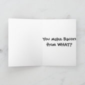 Stinkeye varken verjaardagskaart kaart (Binnen)