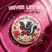 Stinkin Cute Skunk Valentine Grote Klok
