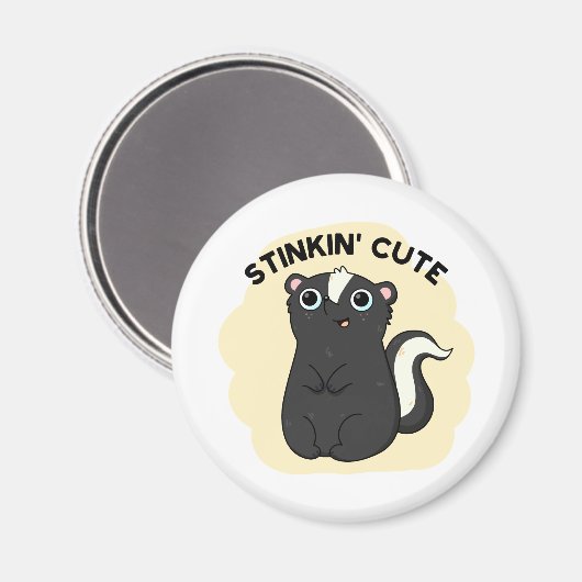 Stinkin Funny Schattige Skunk Pun Magneet (Voorkant / Achterkant)