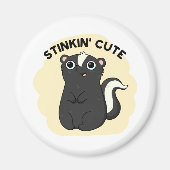 Stinkin Funny Schattige Skunk Pun Magneet (Voorkant)
