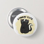 Stinkin Funny Schattige Skunk Pun Ronde Button 5,7 Cm (Voorkant /achterkant)
