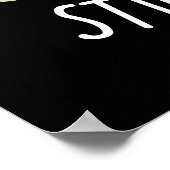 Stinkin Schattige Funny Cheese Pun Dark BG Poster (Hoek)