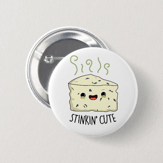 Stinkin Schattige Funny Cheese Pun Ronde Button 5,7 Cm (Voorkant /achterkant)