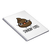 Stinkin Schattige Grappige Poo Woordspeling Notitieboek (Rechterzijde)