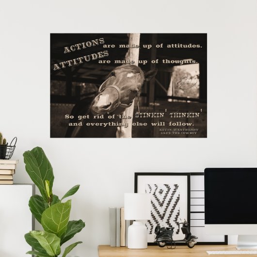 Stinkin' Thinkin' Poster (Thuiskantoor)