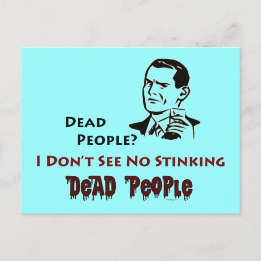 Stinking Dead People Retro Humor Briefkaart (Voorkant)