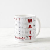 Stinking Thinking White Koffiemok (Voorkant rechts)