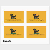 Stinkmodus geactiveerd rechthoekige sticker (Vel)