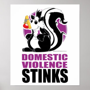 Stinks voor huiselijk geweld poster