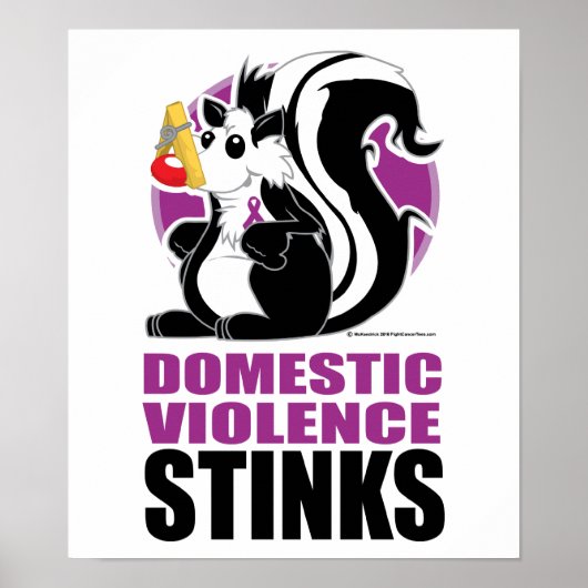 Stinks voor huiselijk geweld poster (Voorkant)