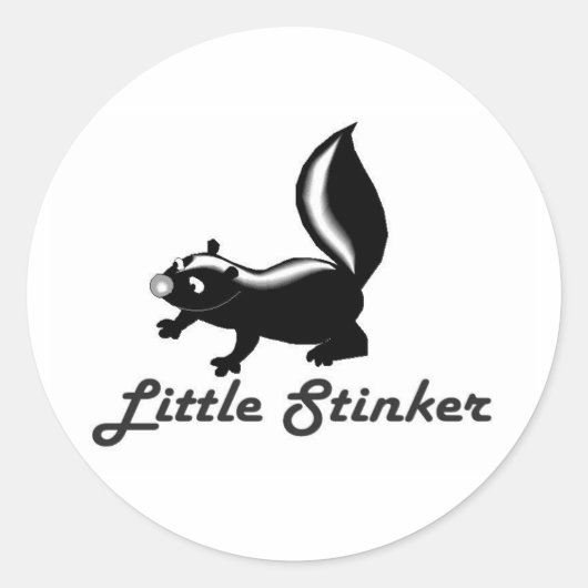 stinkster ronde sticker (Voorkant)