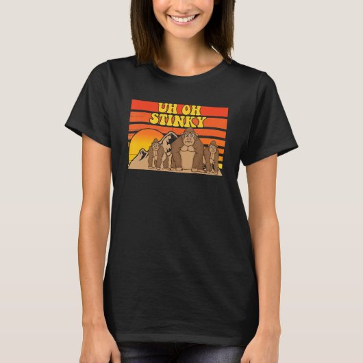 Stinky Cute Monkey voor mannen Animal 2 T-shirt (Voorkant)