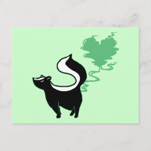 Stinky Love Skunk Briefkaart